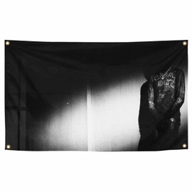 Destroy Music Lonely Hip Pop Flag Funny Tapestry 3x5FT Dormitory Wall Bedroom Living Room Office Decoration with Four Brass Buckles