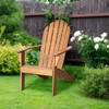 Giantex Adirondack Chair Outdoor Wooden W/Ergonomic Design Acacia Chair for