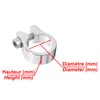 cyclingcolors Bicycle Seat Clamp, Lightweight Aluminium Seat Clamp, Clamp Suits,
