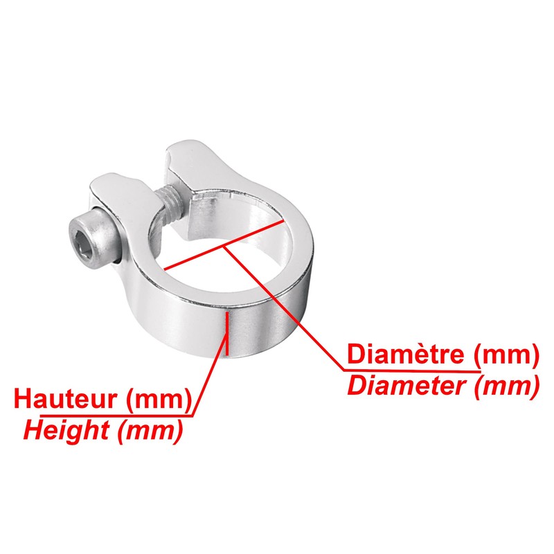 cyclingcolors Bicycle Seat Clamp, Lightweight Aluminium Seat Clamp, Clamp Suits,