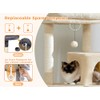 MUTTROS Replacement Cat Tree Balls - Set of 6-Beige