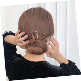 Baluue 4pcs U-shaped Hairpin Metal Hairpin Fork Hair Clip Hairpin Metal Hair Stick Hairpin Clip Vintage Hair Fork Retro Hair Fork Hair Stick Clip Hair Fork Stick U Shaped Hairpin