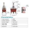 Heschen Metal Toggle Switch HS-223 DPDT Momentary Type (ON)/OFF/(ON) 3
