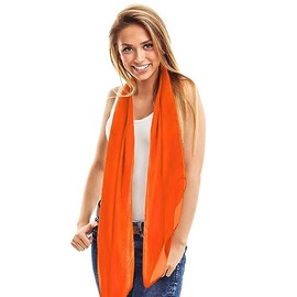 TOSKATOK® Ladies Plain Fashion Scarves large range colours - UK Seller-ORANGE