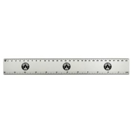 'Lawn Bowls Club' 30cm (12 Inch) White Plastic Ruler (RL00096240)