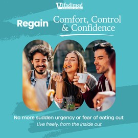 VIFADIMED Colon for Diarrhea, IBS-D,Colitis, Soothes Irritation,Enhances Colon's Function. Intestine Lining,Gut Microbiome,Colon Motility. IBS Relief.-90 Capsules