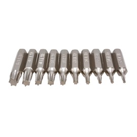 YTgilo 10PCS Hexagonal Shank 4mm Plum Blade Small Bit Repair Phone Bit Screwdriver Drill Bit Kit Multifunctional Mobile Repair Tool T3 T4 T5 T6 T7 T8 T9 T10 T15 T20