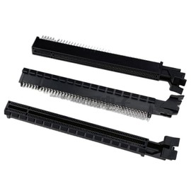 3 Units Connectors PCI-E PCI Express 16X 3.0 164Pin Motherboard Repair Replacement Slot Card Black with Buckle for GPU Graphics Video Card