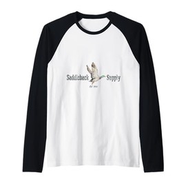 Saddleback Shoot Em Duck Hunting Lightweight Graphic Raglan Baseball Tee