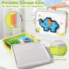 Puzzle for Kids 3-5: 3D Mushroom Nail Puzzle 460 Pieces