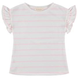 BTween Girls 6 Pack Casual Outfit Bundle with Ruffle Sleeve Tees, Peplum Tank Top, Skirt, Dolphin and Biker Shorts