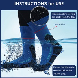 Ankle Athletic Socks, RANDY SUN Breathable Waterproof Socks Running Socks Father Day Gift Men's Cycling Biking Socks, 1 Pair-Black Small