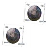 Letics Clear Acrylic Tin Badge Case, Pin Badge Display Stand,