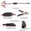 mxuteuk 8FT SAE 16AWG Wire Harness with On/Off Switch Gold