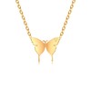 Chain Gold Women’s Necklace, Gold Plated Chain, Butterfly with Letters