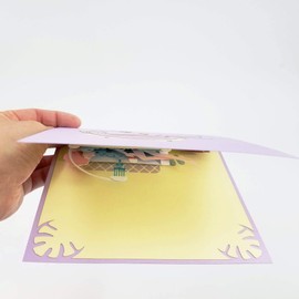 Lady Shower Pop Up Birthday Card - Cute Birthday Greeting Card - Pop Up Birthday Card for wife, girlfriend, friends | Pop Card Express (Lady Shower Birthday Pop Up Card)