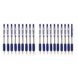Generic Clip Click Retractable Ball Point Pens, 1.0 mm Blue Ink, 2 Pack of 10 (20 count), with Phyphy's surprise
