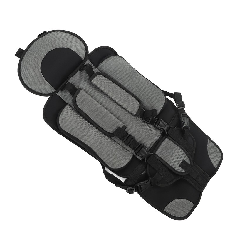 Children Safety Seat Simple Car Portable Seat Foldable Adjustable Strap
