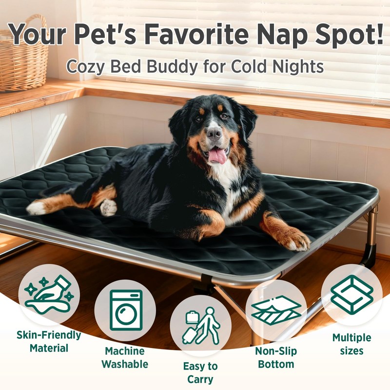 furrybaby Dog Crate Pad for Dog Cages Flat Crate Mat