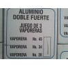 VAP2000 Jgo De 3 Vaporera 15, 30 Y 50 Lts