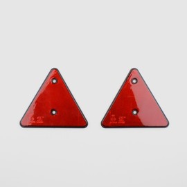 BENSON 2 x Rear Reflectors Trailer Red Triangle Reflectors Cat's Eye Caravan Car