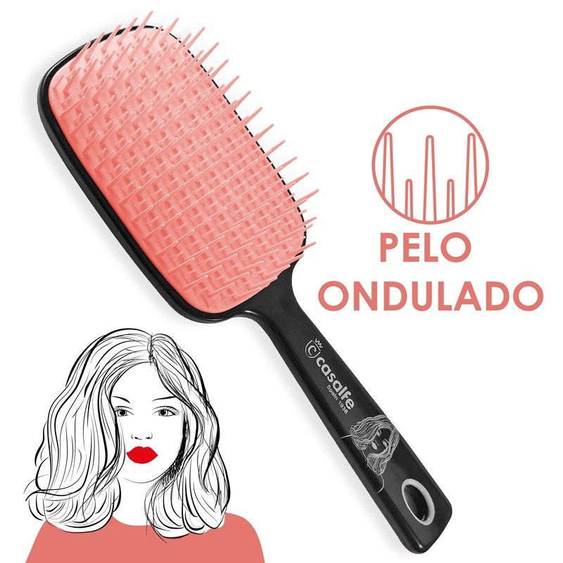 Entwirrbürste XL - mittlere Plektrum - gewelltes Haar