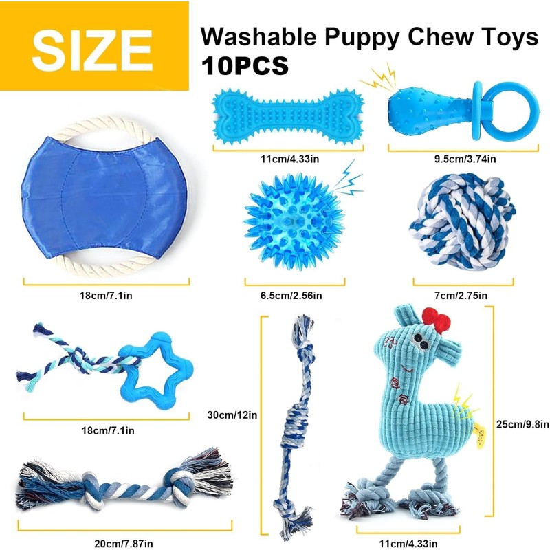 Juego de Juguetes para Perros de 10 Piezas - Juguetes