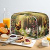 Rerteryuro Toaster Cover 4 Slice Chicken Dust-proof Small Appliance Covers