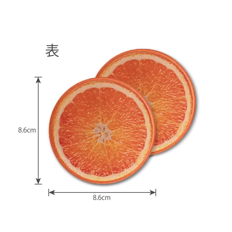Acrylic Citrus Fruit Coaster Kitchen Office Fruit Juicy Fruit Fashionable