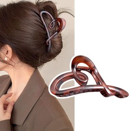MILANA Hair Clip, Large Heart-Shaped Hair Clip, Barrette, Hair Clip, Hair Accessory, For Adults, Cute, Elegant, Lightweight, Strong, Hair Ornament, Korean Style, Hair Clip, Hair Clip, For Daily Use
