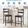 Nightcore Bar Stools Set of 2, 25 Inch Upholstered Pu