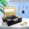 Giftidea Large Bamboo Wooden Box with LED Lights -Odor Proof