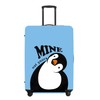 Cute Penguin "Mine" Luggage Cover Set, Cartoon Animal Print Waterproof