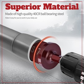 ColumPRO HVAC Repairing Tools, 8 Pcs Swaging Drill Bit Set,Air Conditioner Copper Pipe Expander Swaging Tool, Hex Shank Copper Pipe Flaring Tool Tube Expander,Copper Pipe Cutter and Deburring Tool