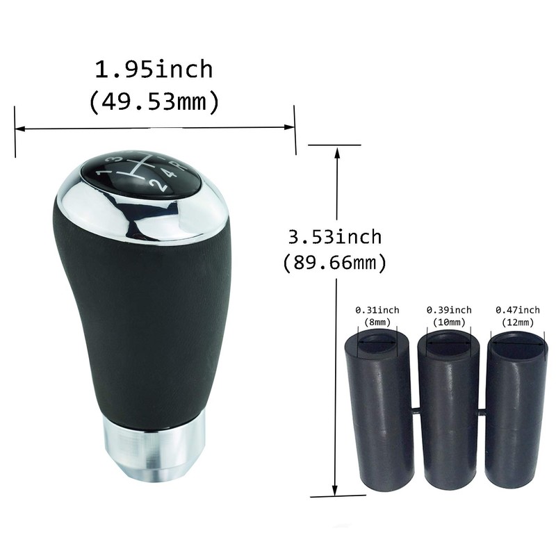 Abfer 5 Speed R Shape Shift Knob MT AT Car