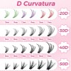 804 Kit Pestañas Maquillaje Diy Extension 9-18mm 30d 40d 50d