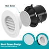HG Power Soffit Vents 4 inch, Round Vent Cover with