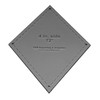 Diamond Template 4" Side- Clear 1/8" 72 Degree