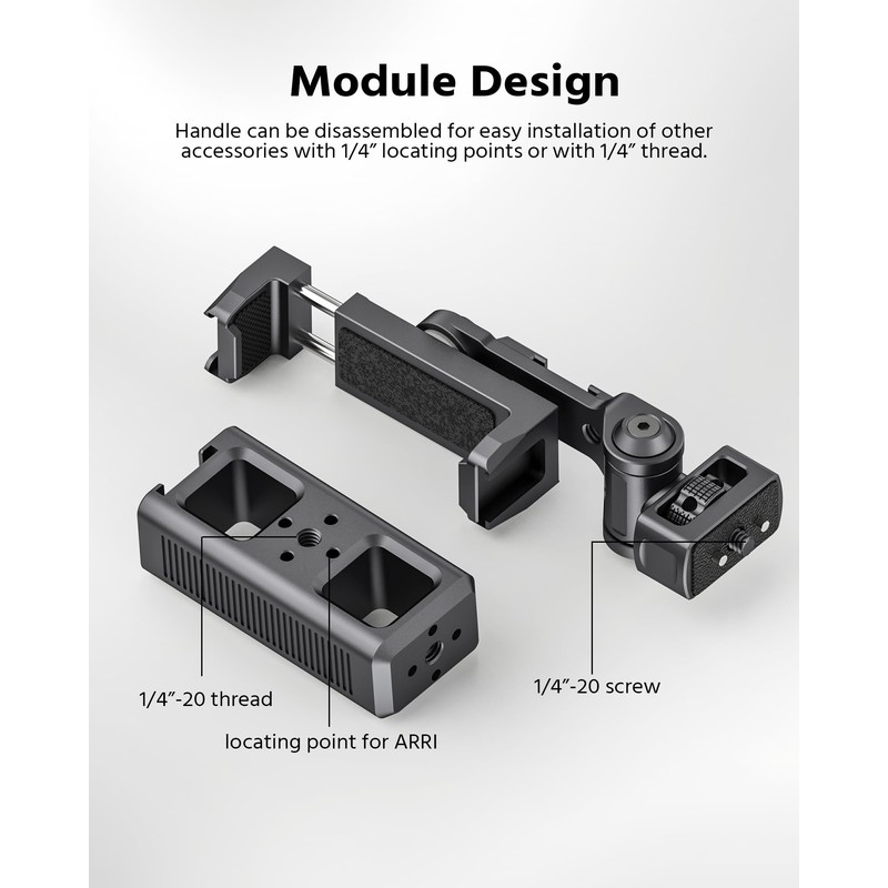 Phone Clip Rig Stabilizer for Smartphone, Lightweight Handheld Vlogging Rig