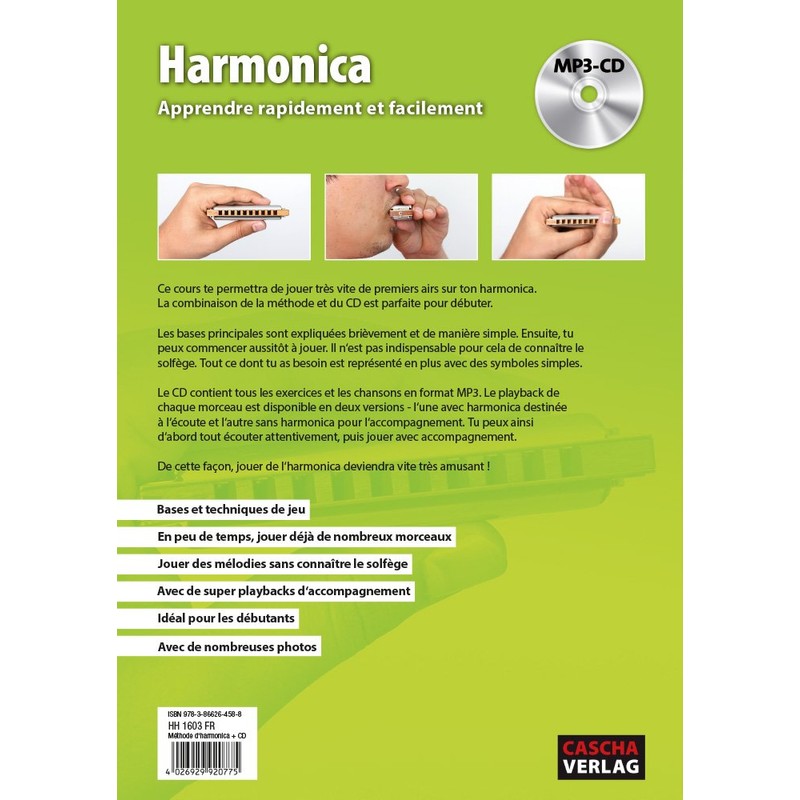 CASCHA Harmonica Learning Set Including High-Quality Harmonica in C Major