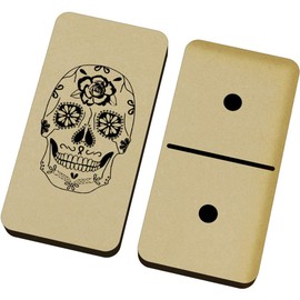 Azeeda 'Day Of The Dead Skull' Domino Set & Box (DM00036001)