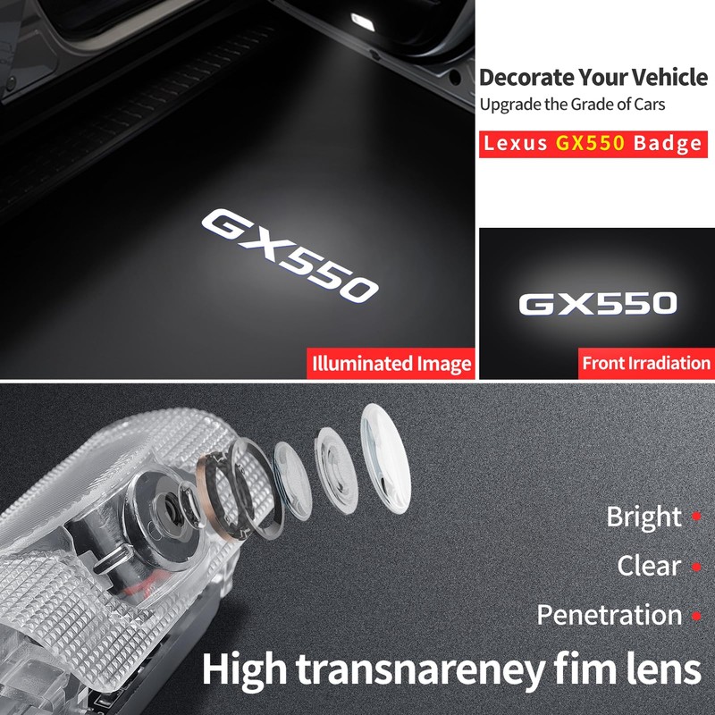 Car Door Light Logo Projection Suitable for 2024 Lexus GX550
