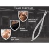 Cuticle Scissors Extra Fine Curved Eyebrow Scissors, Professional Ultra Sharp