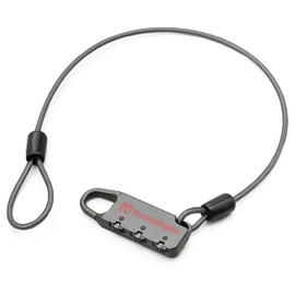 Henry Begins DLK040 31622 Daytona Motorcycle Seat Bag Compatible Key Padlock Wire Length 15.7 inches (400 mm) Dial Lock Straight Type