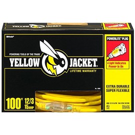 Yellow Jacket 02885 100' 12/3 Yellow Jacket Extension Cord