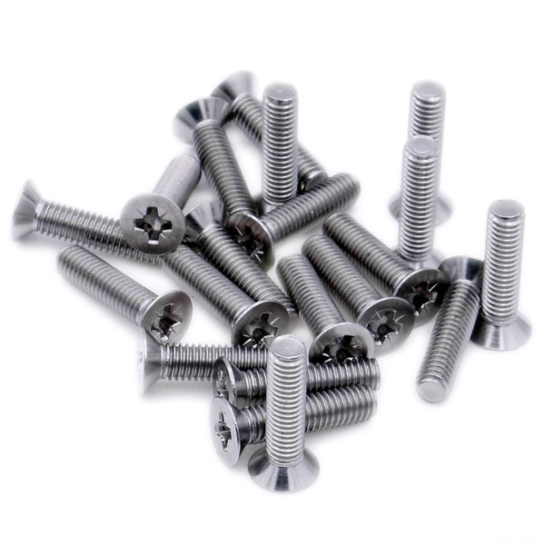M6 (6mm x 22mm) Pozi Countersunk Machine Screw (Bolt) -
