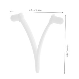 Gatuida 8Pcs Pool Brush V Clips Replacement Attachment Clips for Skimmer Nets and Cleaning Tools Durable Pool Cleaning Device for Standard Telescopic Poles for Pools and Water