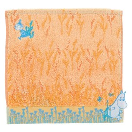 Marushin 1405039400 Mini Towel, Moomin, 100% Cotton, Antibacterial and Odor Resistant, Organic Cotton, Hand Towel, Handkerchief, Scandinavian Design, Present, Gift, Birthday