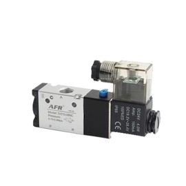 CUZRSIEYI 1/4" BSP Normally Open Closed Pneumatic Solenoid Valve 3V210-08-NC 24V DC 12V 110V AC220V 3V110-06-NO 3V310-10 3V410-15 (Color : 3v110-06-nc, Size : AC380V)