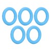 5pcs Baby Soft Silicone Teething Ring Toy Infant Safe Elastic